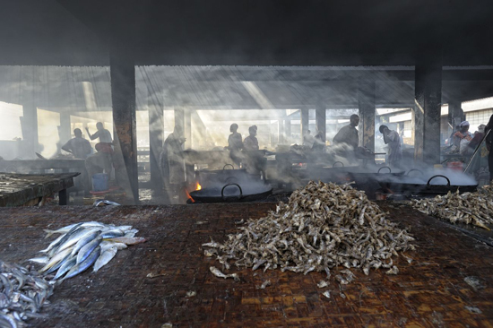 La straordinaria atmosfera delle friggitorie del fish market a Dar es Salaam