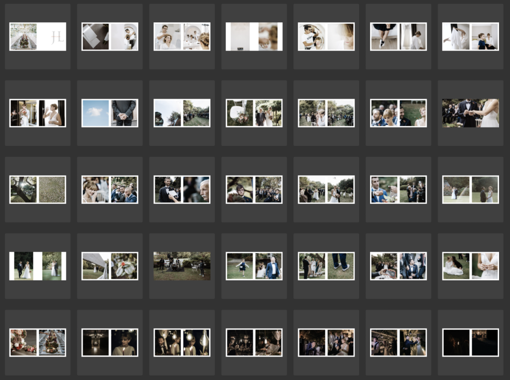 sequenza narrativa album matrimonio